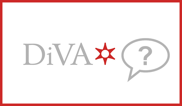 DiVA logotype with a speach bubble
